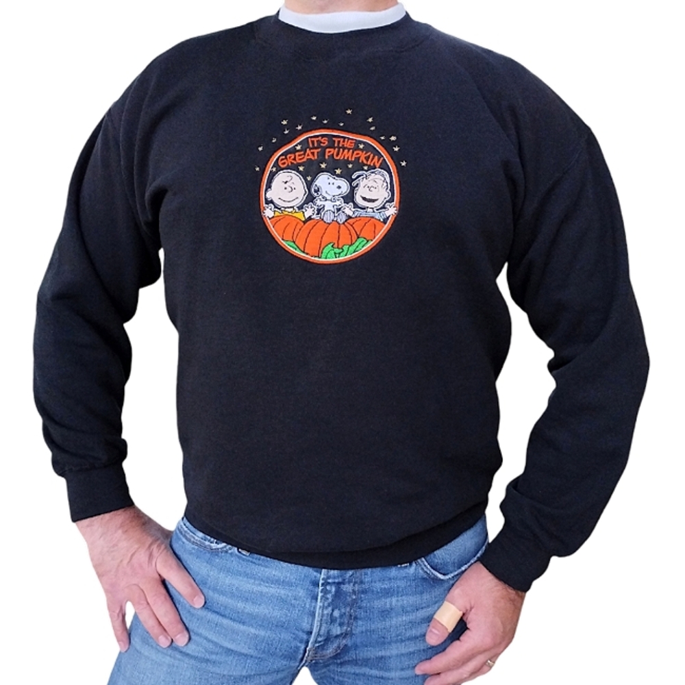*RARE* Vintage Fall 90's Y2K Peanuts, The Great Pumpkin Unisex Sweatshirt Size L